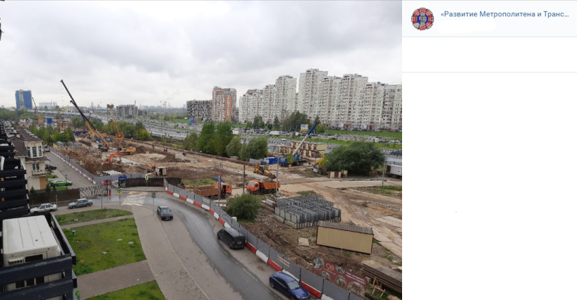 Фото дня: этап строительства станции &#171;Физтех&#187;