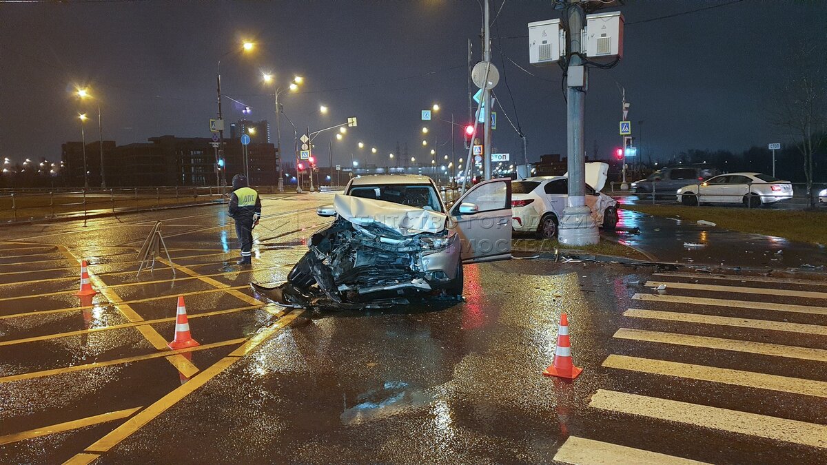 Водитель «Kia» пострадал в ДТП на Долгопрудненском